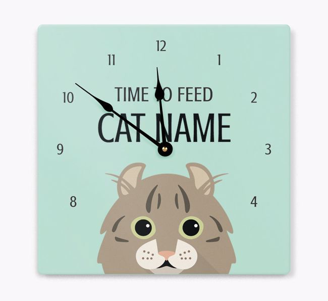 Time To Feed...: Personalised {breedCommonName} Wall Clock